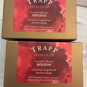 Two Trapp Fragrances Holiday Candles 16oz - 3 Wick